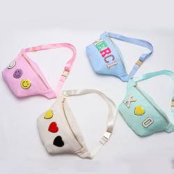 Hot Sale Trending Latest Design Bright Running Waterproof Fitness Luxury Designer Waist Fanny Pack For Kids