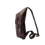 2024 Custom Vintage Genuine Leather Shoulder Chest Bag For Crossbody Men