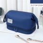 Gelory Multifunction Toiletries Storage Cosmetic Bag Custom Waterproof Large Capacity Double Layer Travel Portable Makeup Bag