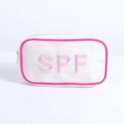8 Colors Canvas Cosmetic Bags Travel Toiletry Kits Eco-friendly Durable Zipper Pouch Cotton Grocery Organizer Canvas Makeup Bag