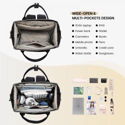 LOVEVOOK New Style Fashion waterproof multifunction wholesale nylon daypack Business School Travel Laptop Backpack with USB Port
