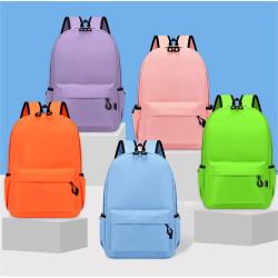 Custom Logo Children Schoolbag Backpack Fashion School Bags Large Capacity Travel Backpack Women's Bag Waterproof Polyester
