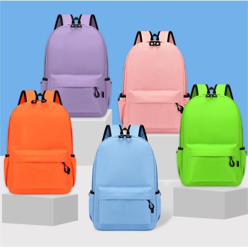 Custom Logo Children Schoolbag Backpack Fashion School Bags Large Capacity Travel Backpack Women's Bag Waterproof Polyester