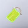 Keymay New Design RTS Stock Custom Logo Durable Girls Cute Waterproof Plastic Card Holder Clear Coin Purse Pvc Wallet Keychain