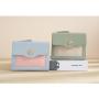ZR616 Women's Short Wallet Fashion Girl Lovely Buckle Wallet Horizontal Square Card Holder Handbag Coin Purse Zero Wallet