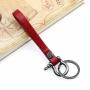 Custom Genuine Leather Key Holder Popular Handmade Vintage Leather Key Chain Finger Smart Leather Car Holder Organizer