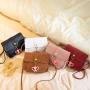 Top Fashion Embossed Small Square Bag New 2024 Ladies Messenger Bag Foreign Trade Pendant Shoulder Crossbody Phone Bag