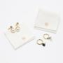 Wholesale  Rose Gold Mini Canvas Envelope Ring Necklace Earring Packaging Pouch Soft Brush Canvas Jewelry Envelope Bag