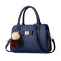 Fashion Women High Quality  Handbags With Wallet China Wholesale PU Ladies Shoulder Bag Luxury Female  Handbag With Pompon
