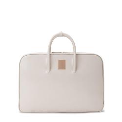 2023 Grey Eco Friendly Pu Vegan Leather Portable Office Bags Business Computer Messenger Laptop Bags