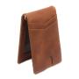 Slim Minimalist Genuine Leather Wallet Men's Leather Money Clip Bi-Fold Men RFID Wallet
