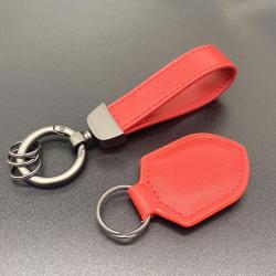 Hot Sale KeyChain Key Chain Holder Custom Logo Genuine Leather Key Ring Strap Holder Promotion Gift