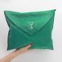 Custom Logo Printed Dark Green Velvet Clothing Dust Bag
