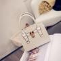 New Korean Fashion Women's Bag Taschen Round Lock Texture Shaped Bag Single Shoulder Handbag  bolsas para mujer