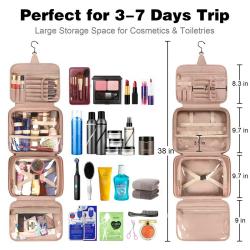 Private Label Cosmetic Bags Layers Quilted Portable Beauty Storage Bags Organization Travel Multiple Waterproof Toiletry Handbag