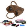 2024 Wholesale Wrinkle Leather Mini Tote Hand Bag For Women Luxury With Round Handle