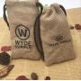 Natural Jute Hessian Hemp Drawstring Bag, Rustic Jute Packaging Bag
