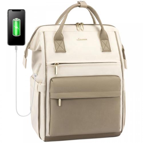 LOVEVOOK Business Work Bag with USB Port Business Travel College School Computer Backpack for Women Men Laptop Backpack Purses