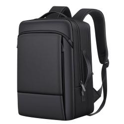Waterproof 1680 Nylon Leather Backshoulder Computer Bag Expandable Reflective Strip Laptop Backpack with Custom LOGO