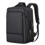 Waterproof 1680 Nylon Leather Backshoulder Computer Bag Expandable Reflective Strip Laptop Backpack with Custom LOGO