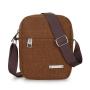 Retro men's canvas single shoulder crossbody bag, simple and trendy men's canvas bag