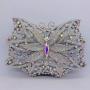 New arrival crystal Rhinestone Butterfly Purse Bag with diamond set dinner party Champagne Butterfly purse evening bag in stock