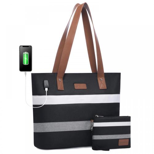 2022 LOVEVOOK wholesale Casual bag Multifunction Oxford ladies shoulder bags 2pc handbags sets 15.6in laptop women tote bags