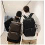 ZWY191 Daily Leisure Mountaineering Travel Luggage Backpack PU Vintage Fashion Large Shoulder Bag Men Women Outdoor Hiking Bag