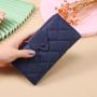 Factory Price Mini Purse Embroidery Pattern Mini Zipper Card Coin Purse Bag PU Clutch Wallet For Women