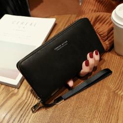 2024 Women's Waterproof Korean Style Long Wallet Multifunctional Card and Mobile Phone Bag Coin Purse