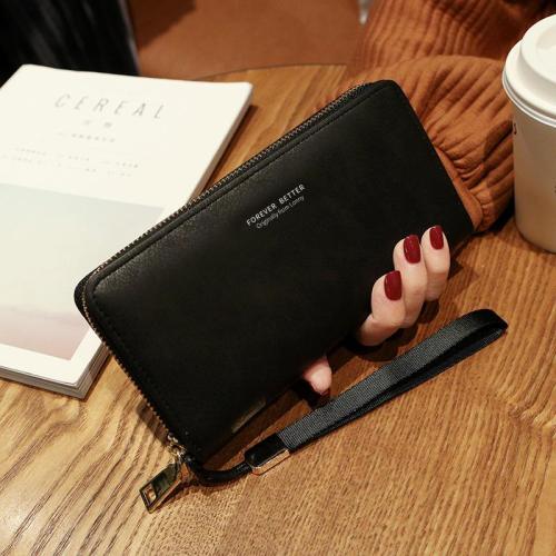 2024 Women's Waterproof Korean Style Long Wallet Multifunctional Card and Mobile Phone Bag Coin Purse
