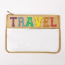 RTS 16 Color Stock Available Custom PVC Cosmetic Bag Waterproof Zipper Closure Clear Makeup Bags Transparent Clear Pouch