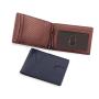 Leather Men Wallet Ultra Slim Carbon Fiber Leather Mens RFID Blocking Money Clip Wallet
