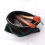 Custom Logo Printed Velvet Zipper Coin Money Storage Bag Luxury Velvet Lipstick Makeup Cosmetic Pouch
