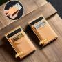 Premium Automatic Pop Up Wallet Aluminum RFID Functional Metal Slim Minimalist Credit Card Holder Minimalist for Front Pocket