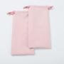 Wholesale Hot Stamping Suede Pouch Drawstring Dust Bag Pink Suede Gift Bag For Jewelry