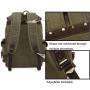 High quality wholesale large Oil Wax Canvas Leather Retro Backpack Large Waterproof school work travel Backpack Daypack for men