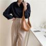 Wholesale New Simple Cross-Body Bag Fashion Solid Color Ladies Messenger Bag PU Leather Crescent Women's Sling Shoulder Bag