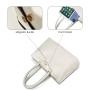 LOVEVOOK fashion trending designer women pu leather Tote Bag Large Tote Handbag Vintage Briefcase Women