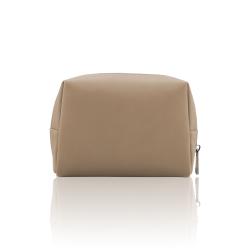 Custom waterproof travel toiletry bag leather cosmetic make up bag leather travel cosmetic pouch