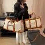Custom Fitness Tote Bag with Large Capacity for Short-distance Canvas Travel Gym Shoulder Bag For Women