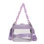 Wholesale Transparent PVC Messenger Bag Customized Fashion Chain Shoulder Clear Women Crossbody Bags