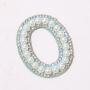 Stock New Blue Alphabet Embroidered Applique Diamond Colorful Letter Stick on Party Gift Self Adhesive Pearl Rhinestone patch