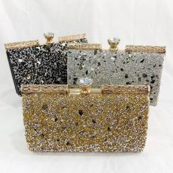 European and American Dinner Bag Women's Fashion Large Capacity One Shoulder Evening Bag Rhinestone Hand Dress Cheongsam Dinner