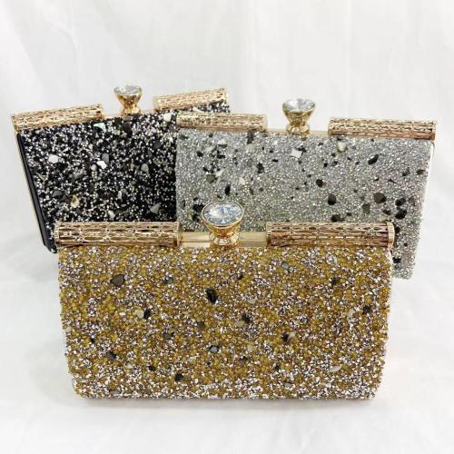 European and American Dinner Bag Women's Fashion Large Capacity One Shoulder Evening Bag Rhinestone Hand Dress Cheongsam Dinner