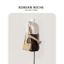 French Romantic Design Leather Women's Handbag Adjustable Shoulder Strap PU Leather Crossbody Bag Daily Fashion Tote Bag