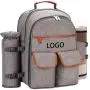Custom 4 Person Concept Travel Camping Picnic Bag Set Insulated Large Cooler Backpack Picnic Cooler Bag With Mat Tableware