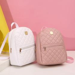 Women's backpacks 2024 wholesale pu leather backpacks for women embroidery solid color large capacity ladies shoulder bags