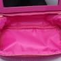Keymay Custom Women Large Capacity Cosmetics Case Makeup Bag Travel Organizer Make Up Box Corduroy Cosmetic Bag With Mirror