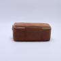 Corduroy Open Top Mirror Pouch Double Zipper Cosmetic Bag Customized Makeup Pouch Winter Travel Organizer Make Up Bag